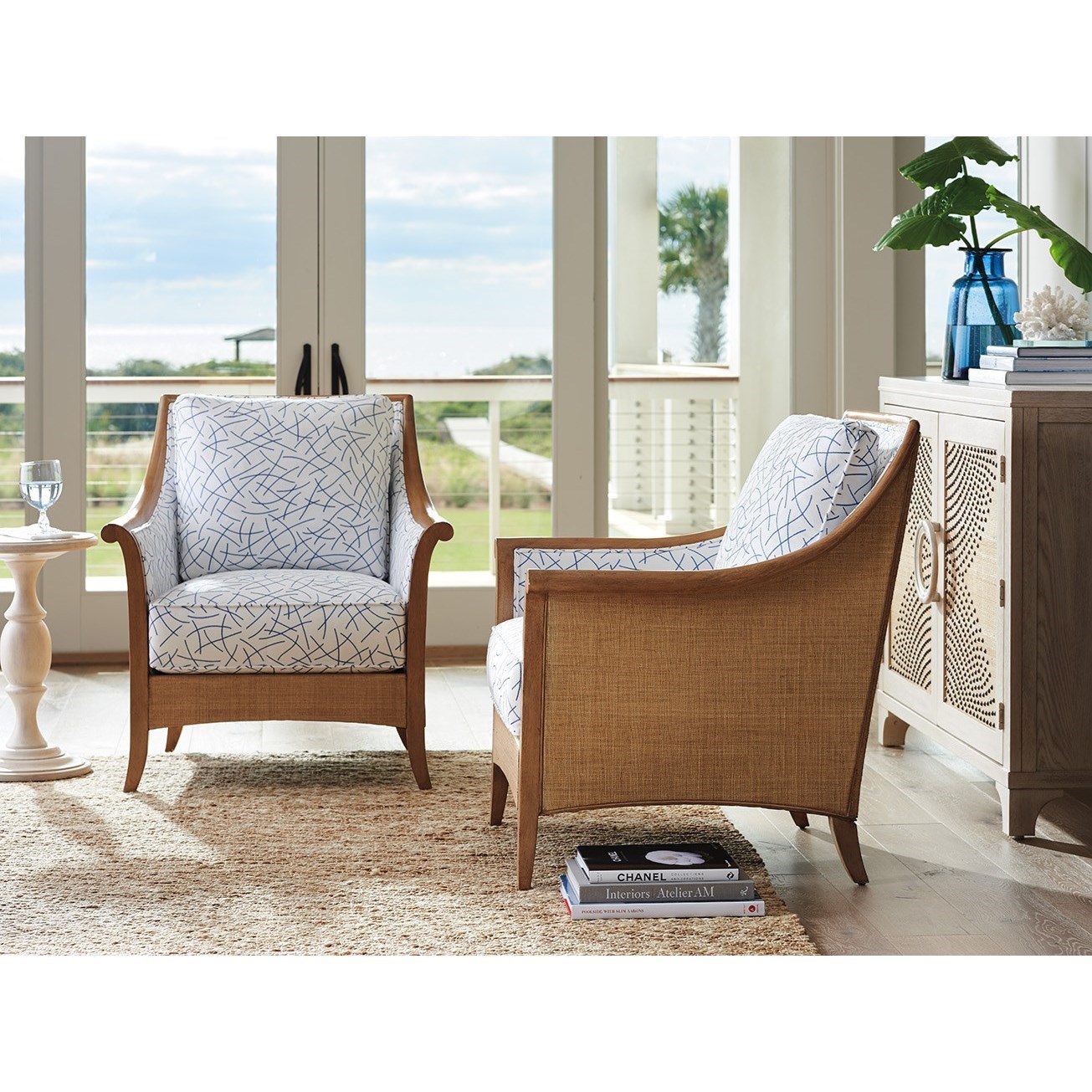 Harlow chair 2025 and ottoman set